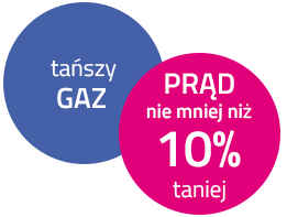 nie mniej niż 10% taniej