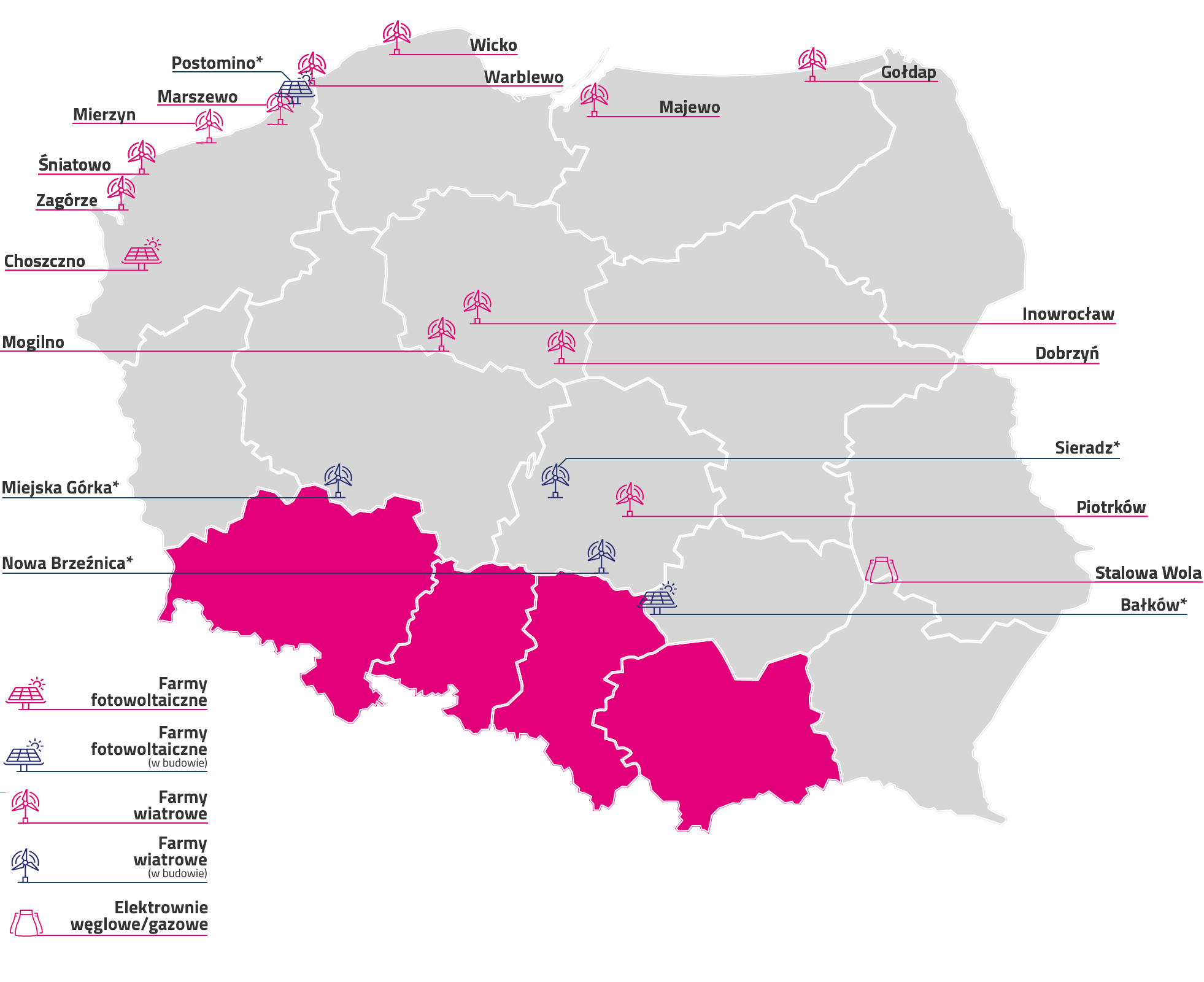 Mapa Polski