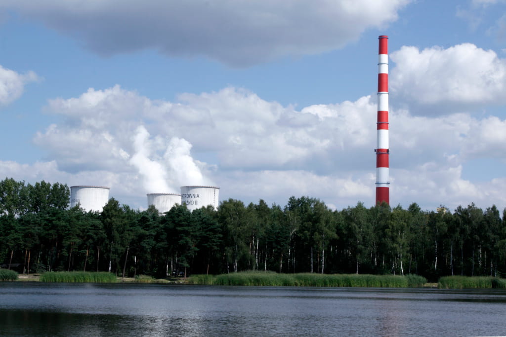 Oddział Elektrownia Jaworzno III widok od strony Zalewu Łęg